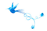 Hummingbirds and flowers, a Pattern Graphic by sovarina (Thumbnail 5 of 7)