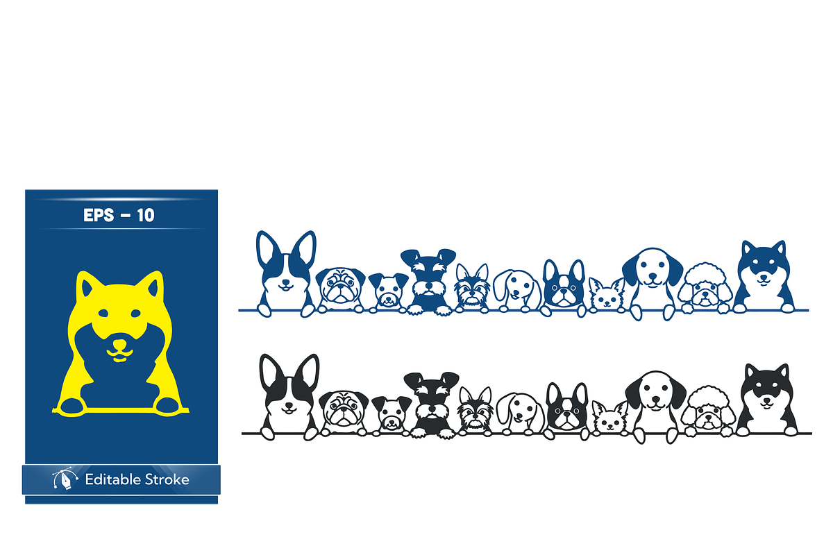 Adorable Pet Line Art Bundle, a Person Illustration by CarWrap design (Photo 1 of 3)
