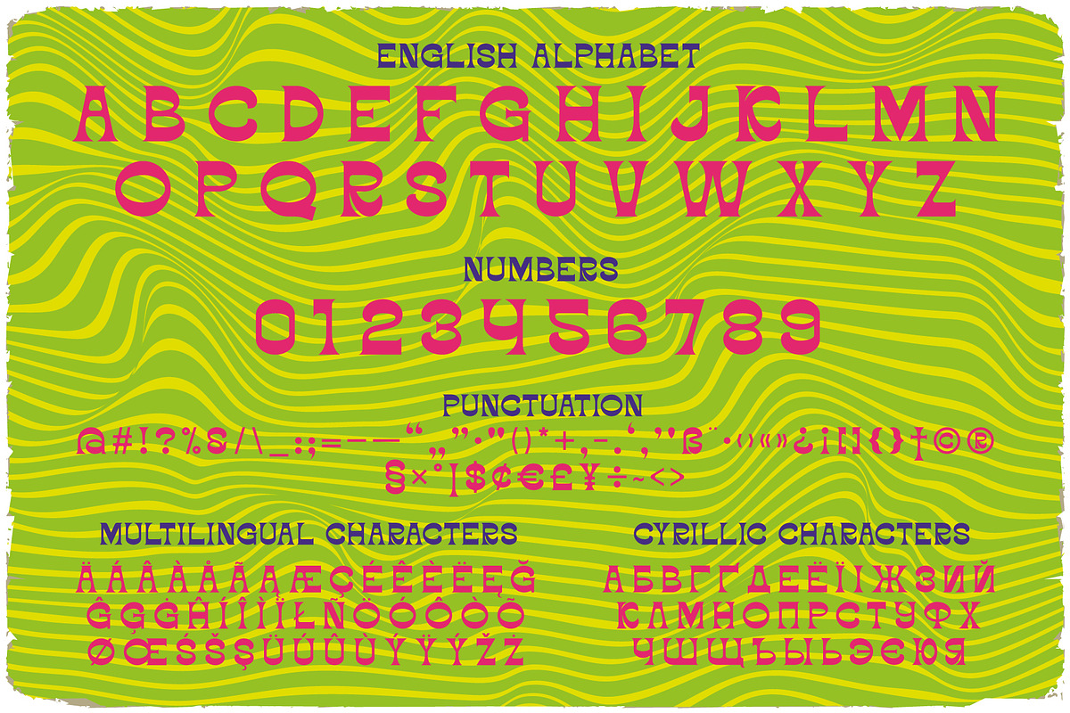Happy Trip, a Symbol Font by Vozzy Vintage Fonts (Photo 2 of 8)