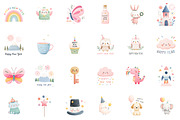 Whimsical Happy New Year Clipart, an Illustration by Sublimation Artist (Thumbnail 2 of 6)