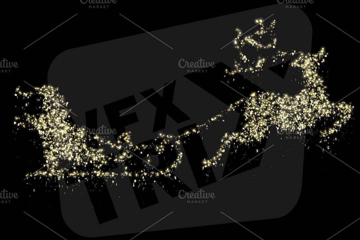 Christmas Particles - Santa Sleigh, a Texture Graphic by TrixVFX (Photo 1 of 2)