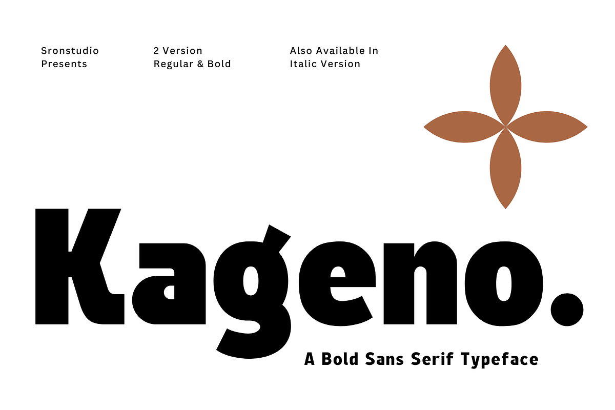 Kageno - Sans Serif Font, a Sans Serif Font by Sronstudio (Photo 1 of 14)