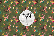 Hawaii Tropical Seamless Patterns, a Pattern Graphic by KaramfilaS (Thumbnail 3 of 17)