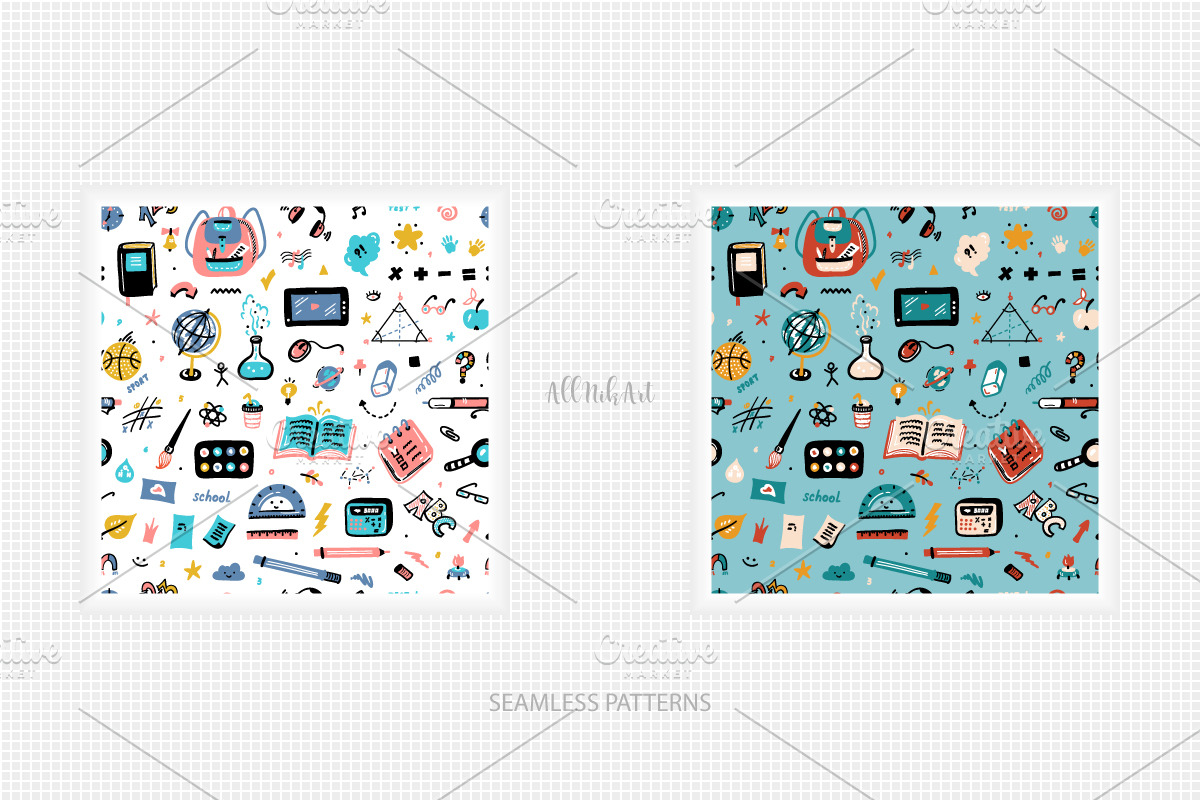Back to School Illustrations & Patte, an Object Graphic by AllNikArt (Photo 3 of 4)