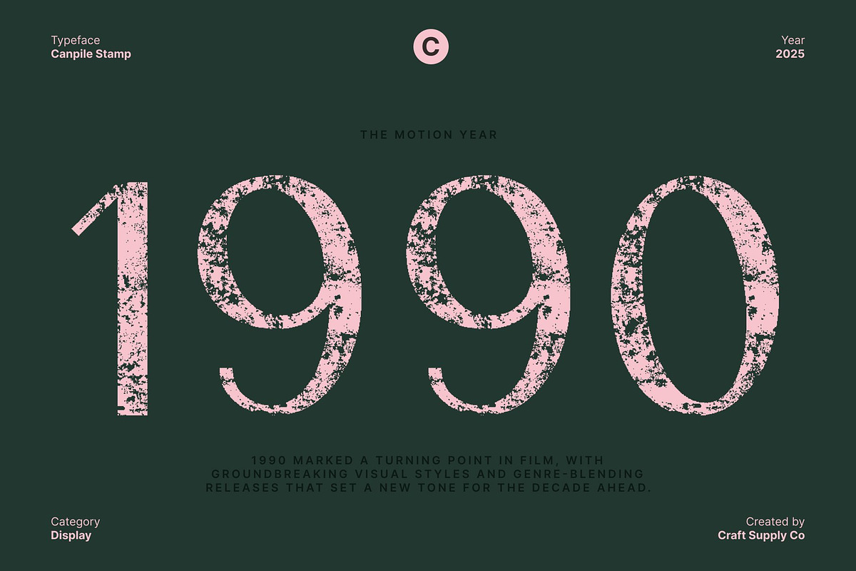 Canpile Stamp, a Sans Serif Font by Craft Supply Co. (Photo 5 of 8)