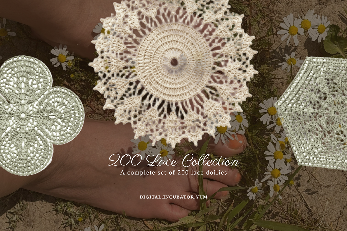 Crochet Collection: 200 Lace Doilies, an Object Graphic by digital.incubator.yum (Photo 4 of 6)