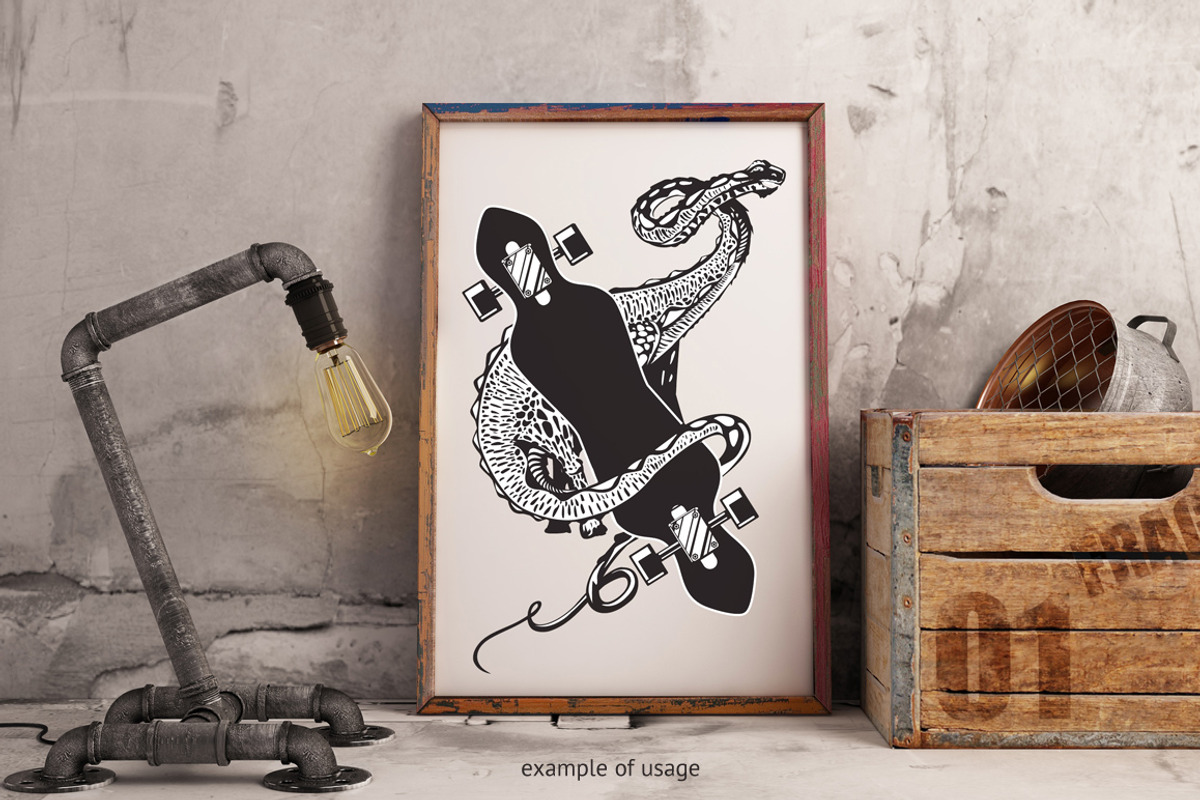 Skateboards and Dinosaurs, an Animal Illustration by ne2pi (Photo 3 of 3)