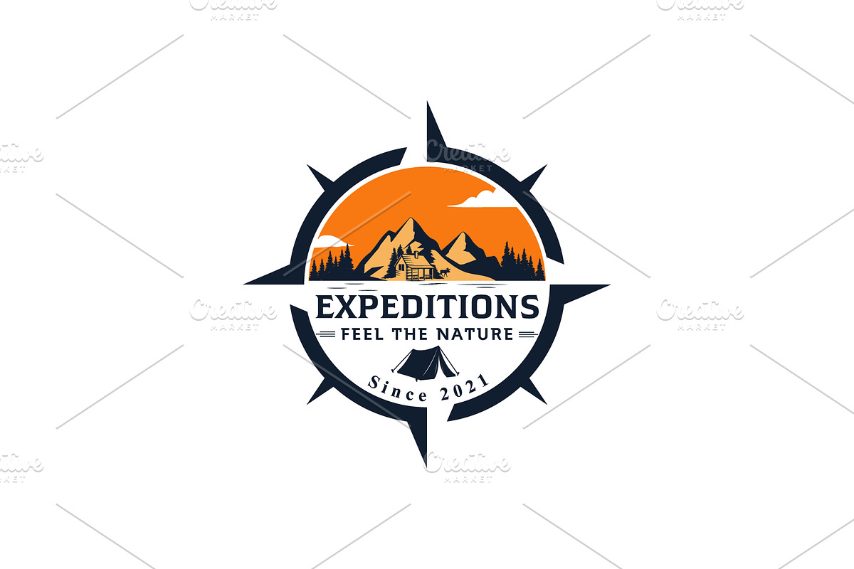 Camping, adventure, outdoor Logo Design