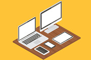 Computer equipment vector mockups, an iPhone Mockup by Yapanda (Thumbnail 3 of 5)