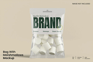 Bag With Marshmallows Mockup, a Packaging Mockup by renderstockmarket