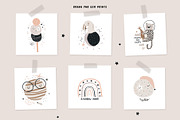 MOON night graphic collection, a Pattern Graphic by solmariart (Thumbnail 5 of 8)