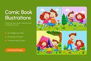 75 Comic Book Illustrations Bundle, an Education Illustration by Brickclay (Thumbnail 1 of 12)