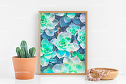 30x40 frame mockup wood 3:4, a Print Template by Grace White (Thumbnail 3 of 4)