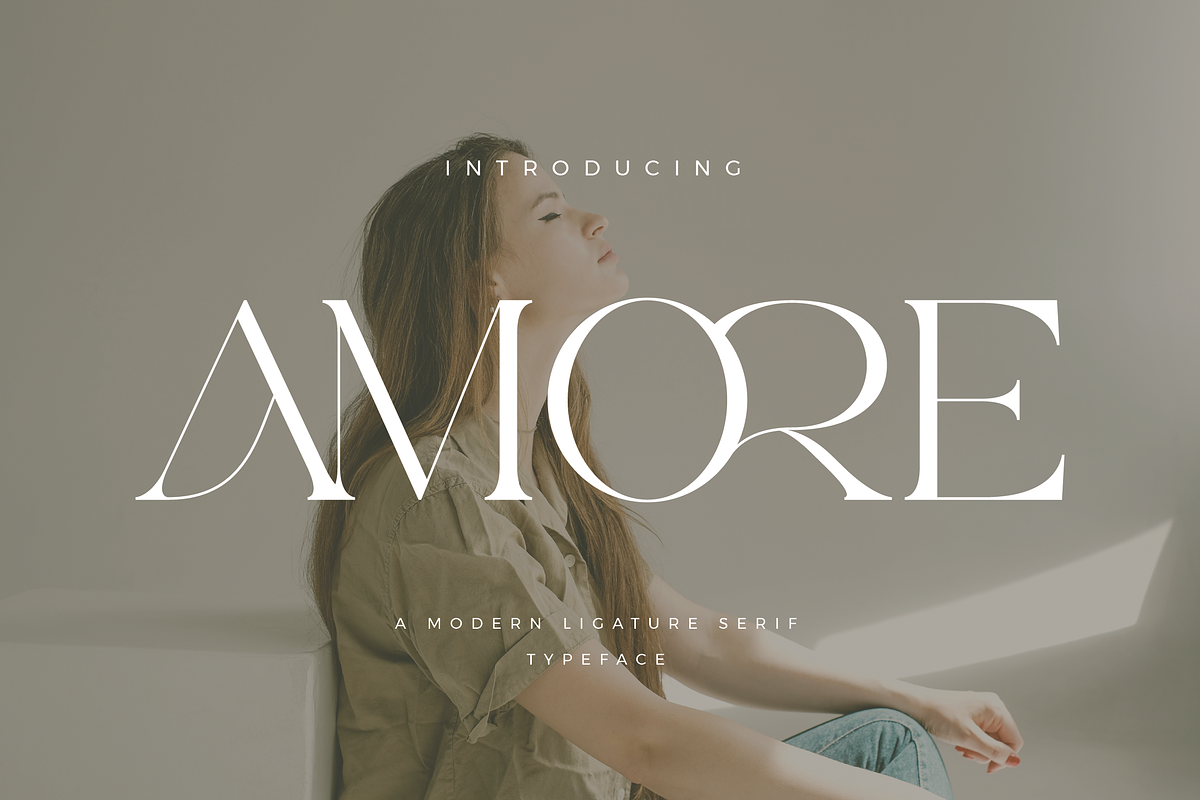 Amore - Modern Serif Font, a Serif Font by Aqeel_Art (Photo 1 of 10)
