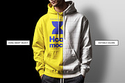 Men Hoodie Mockup, a Hoody Mockup by sagesmask.com (Thumbnail 2 of 3)
