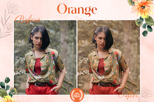 Orange Autumn Lightroom Presets