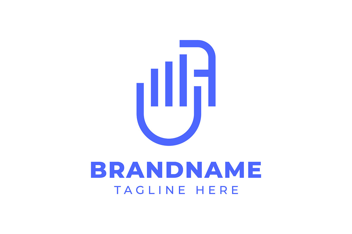 Letter A Financial Hand Pick Logo, a Branding & Logo Template by Pray Art Design Studio