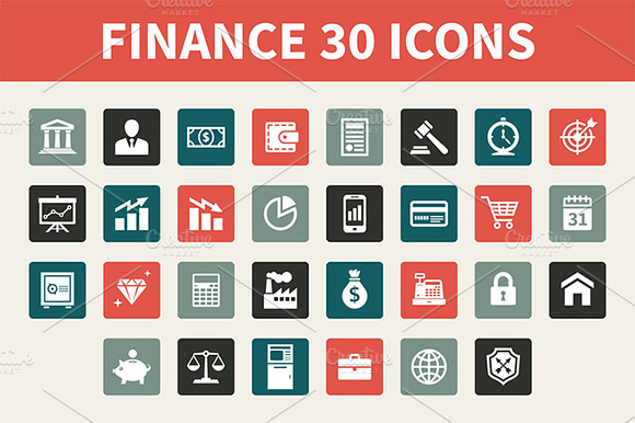 Finance 30 Vector Icons