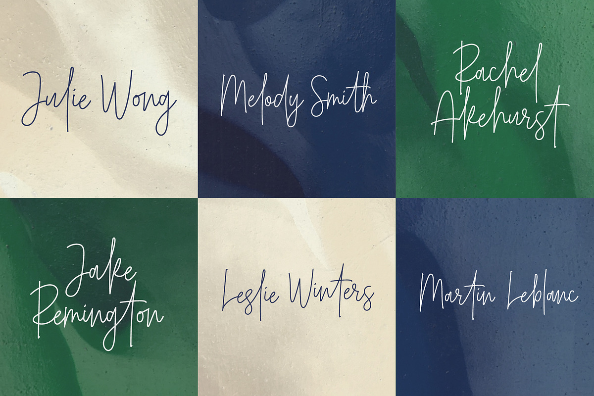 Belmont Script - 54 Ligatures! preview 7