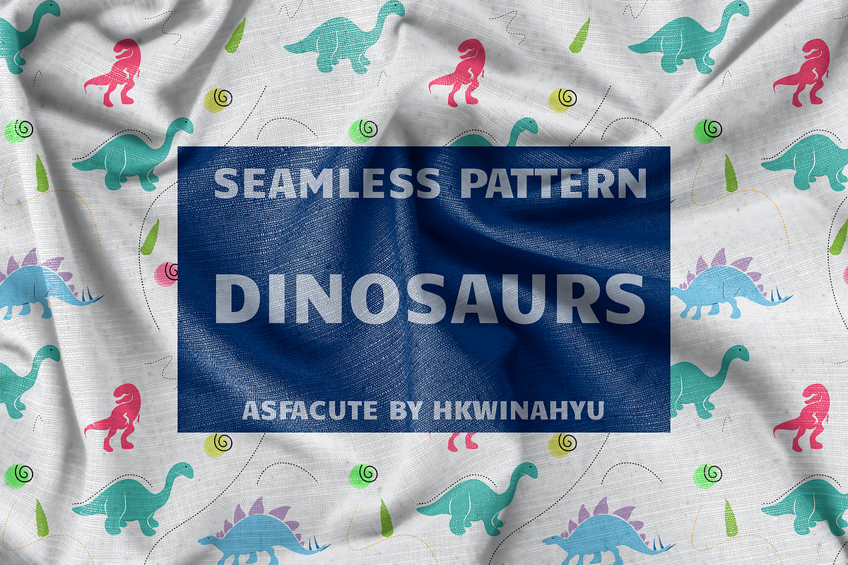 dinosaur pattern for kids, a Pattern Graphic by Asfacute (Photo 2 of 12)