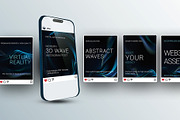 Modern 3D Wave, a Social Media Template by BazziBa♥ (Thumbnail 2 of 4)