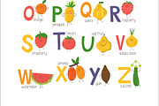 Vector fruits & vegetables Alphabet, a Food Illustration by KVIO (Thumbnail 10 of 10)