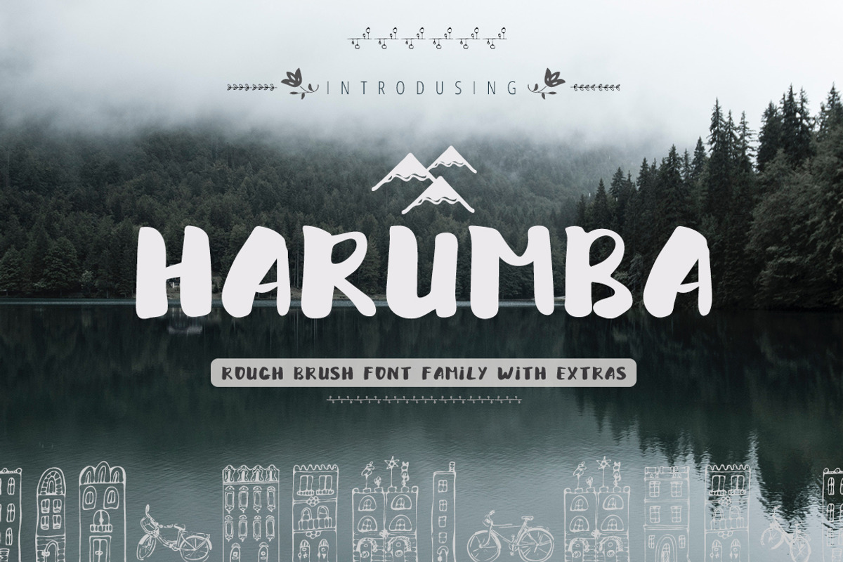 Harumba Brush font