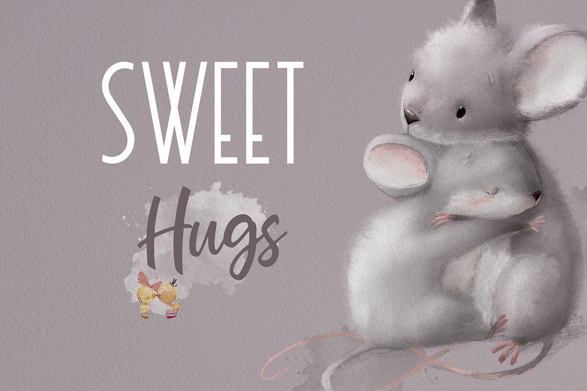 Sweet Hugs, an Animal Illustration by Eve Farb (Photo 3 of 5)