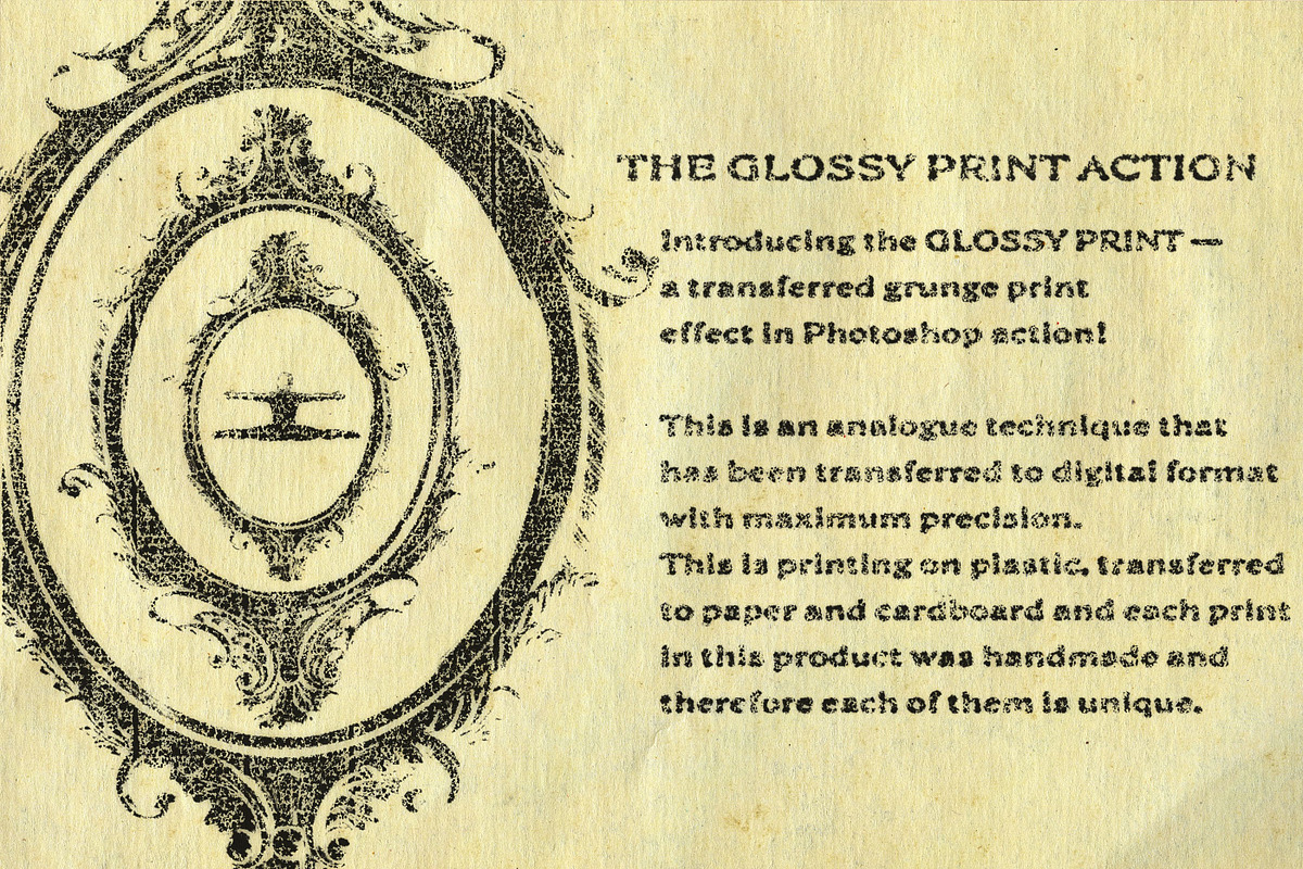 GLOSSY PRINT. Grunge action (V. pro), an Action Add-On by Textexp (Photo 3 of 14)