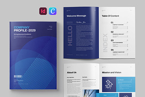 Company Profile Layout | Canva, a Brochure Template by Pixelpick