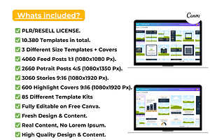 Canva Templates PLR/RESELL LICENSE