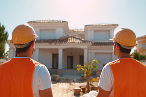 Workers at construction site, a Photo by Beautiful things