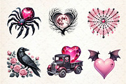 Love Gothic Valentine Sublimation, a Work Illustration by Dream Creation (Thumbnail 4 of 5)
