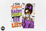 Funny Halloween Spooky Skeleton PNG, a Seasonal Illustration by CraftArtStudio (Thumbnail 1 of 4)