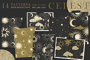 Celestial Soul. Sun Moon Space., a Pattern Graphic by Alena Zaytseva (Thumbnail 7 of 18)