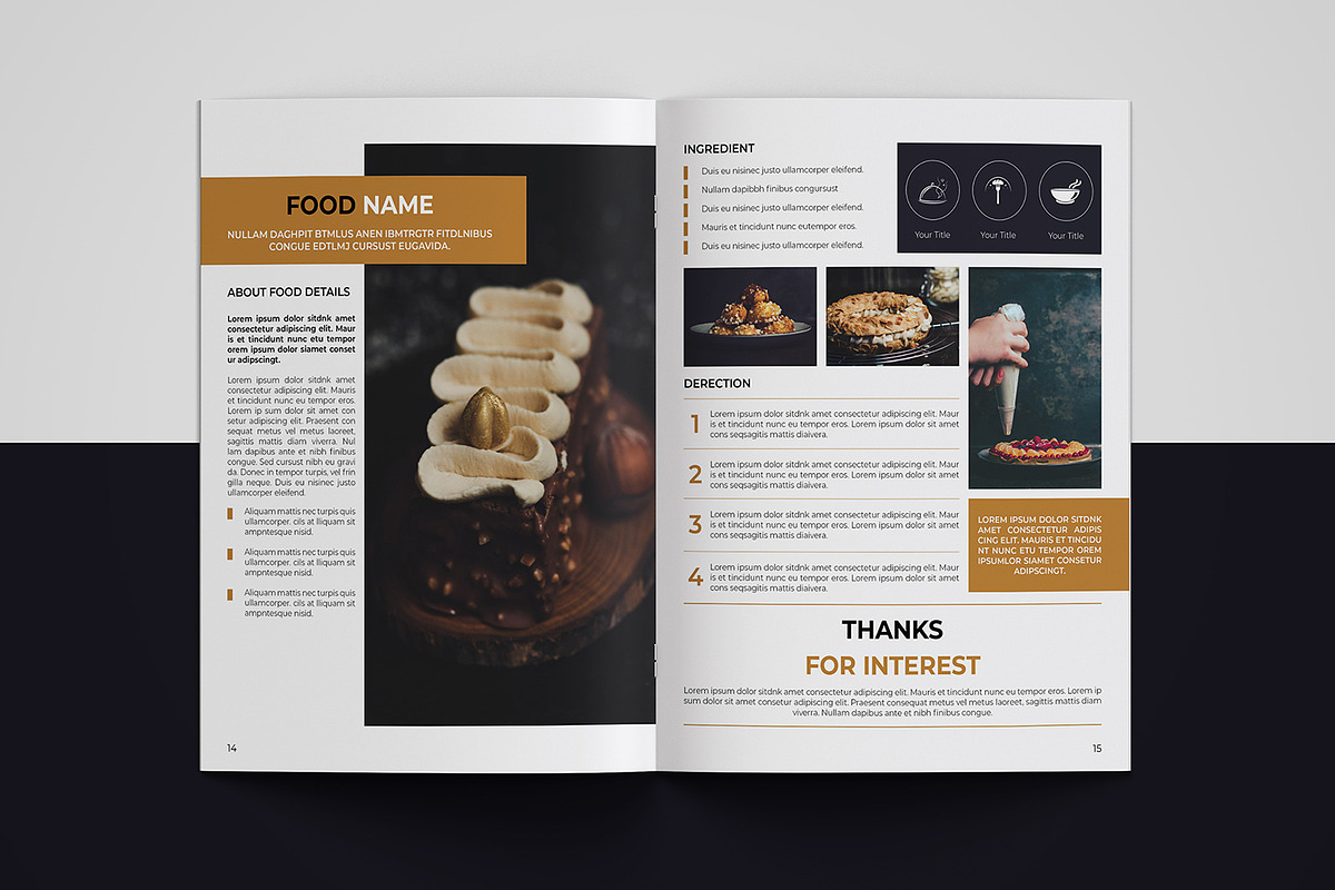 Cookbook / Recipe Book, a Brochure Template by Template Shop
