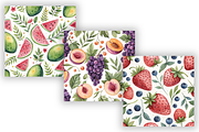 Fruit Seamless Pattern Digital Paper, a Pattern Graphic by FloridPrintables (Thumbnail 5 of 9)
