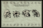 Old Flash Hand-Drawn Art Pack, a Decorative Illustration by Fuzzy Poet by DG2 (Thumbnail 2 of 3)