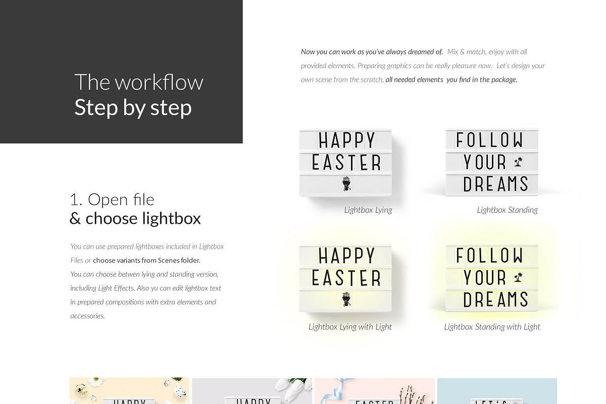 Lightbox Designer Kit 17x Mock-ups, a Packaging Mockup by Mocca Mockups Store (Photo 6 of 8)