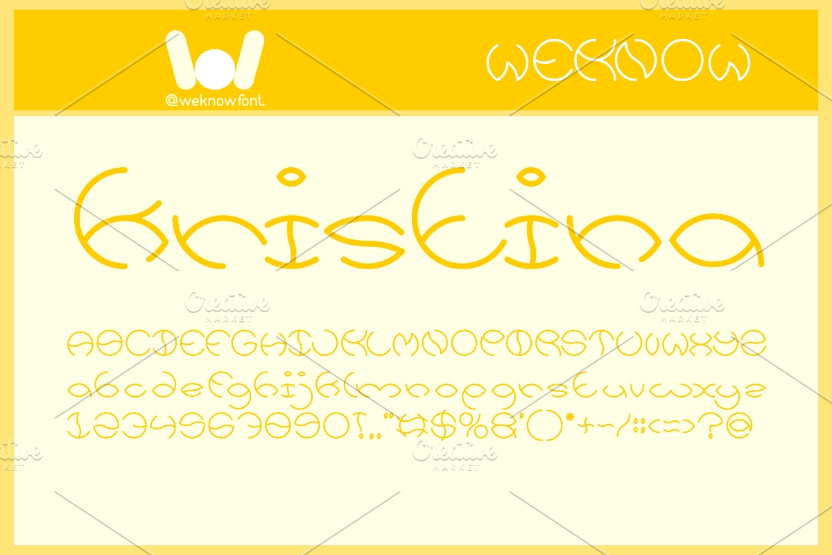 kristina font, a Font by weknow (Photo 2 of 5)