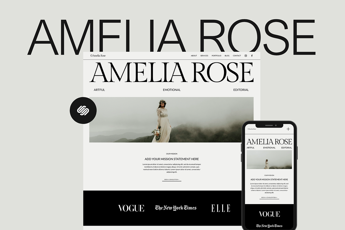 Photography Squarespace 7.1 Template, a Templates & Theme by Studio Witzenhausen (Photo 1 of 11)