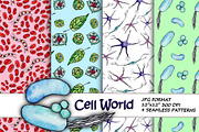 Cell World - Seamless Patterns, a Pattern Graphic by dariakorsunart (Thumbnail 1 of 4)