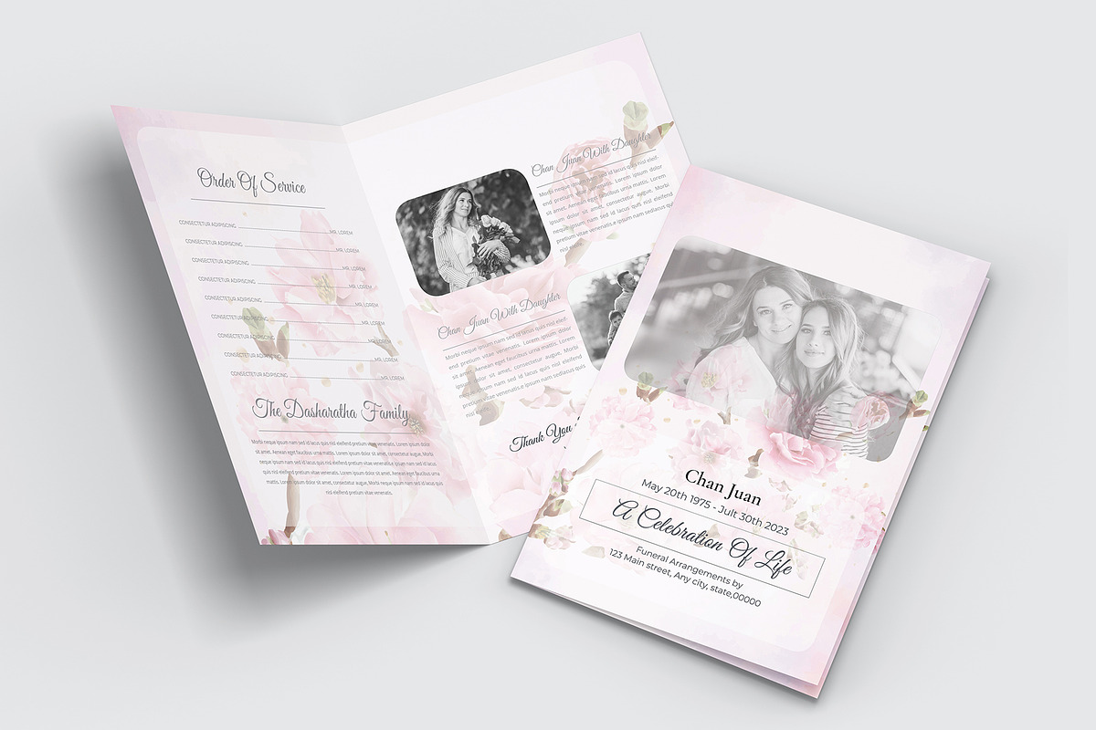 Funeral Program Template, a Brochure Template by obidullah_01 (Photo 2 of 3)