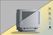 Generic CRT Monitor Mockup, a Mockup by GraphicVil (Thumbnail 8 of 23)