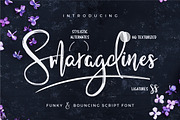 Smaragdines Font + Extras, a Script Font by Mats-Peter Forss (Thumbnail 1 of 8)