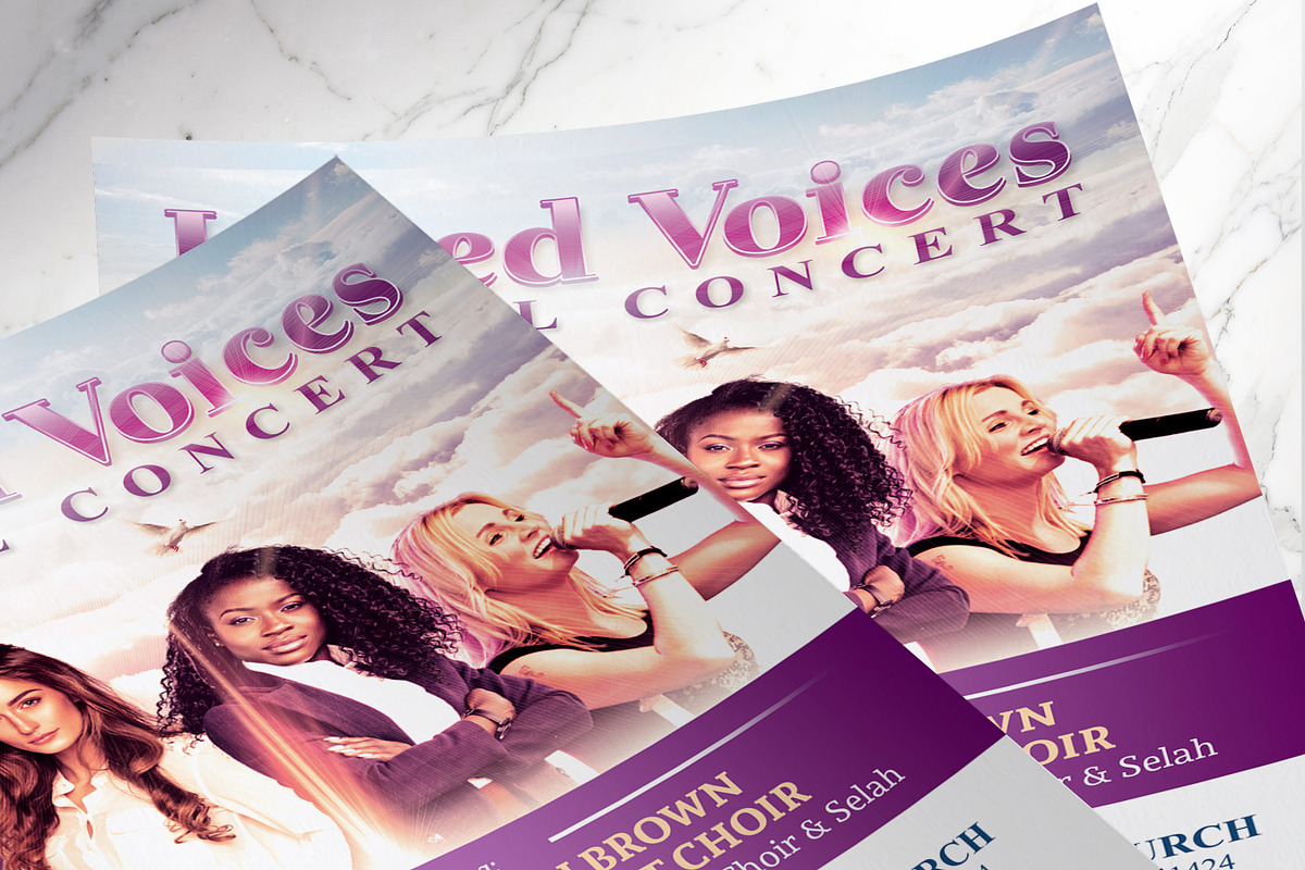 Gospel Concert Flyer Photoshop, a Flyer Template by Godserv Designs (Photo 6 of 10)
