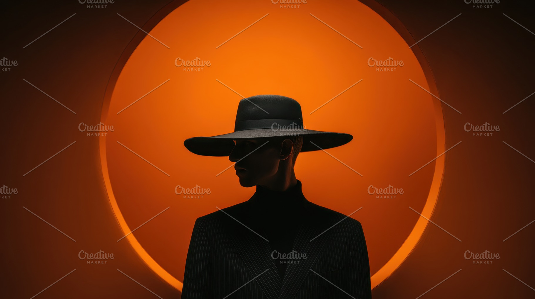 Model in hat at sunset, a Photo by Beautiful things