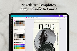 Fleur - Canva Newsletter Templates