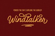 Windtalker Rough, a Script Font by Locomotype (Thumbnail 1 of 7)