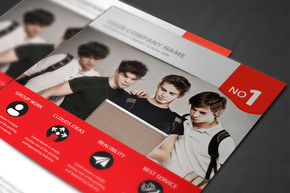 Corporate Business Flyer Template, a Flyer Template by AfzaalGraphics (Photo 4 of 4)
